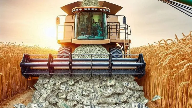 Mucho trigo, pocos dólares