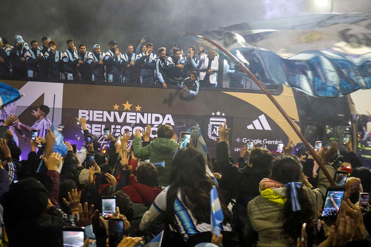 El arribo a Ezeiza